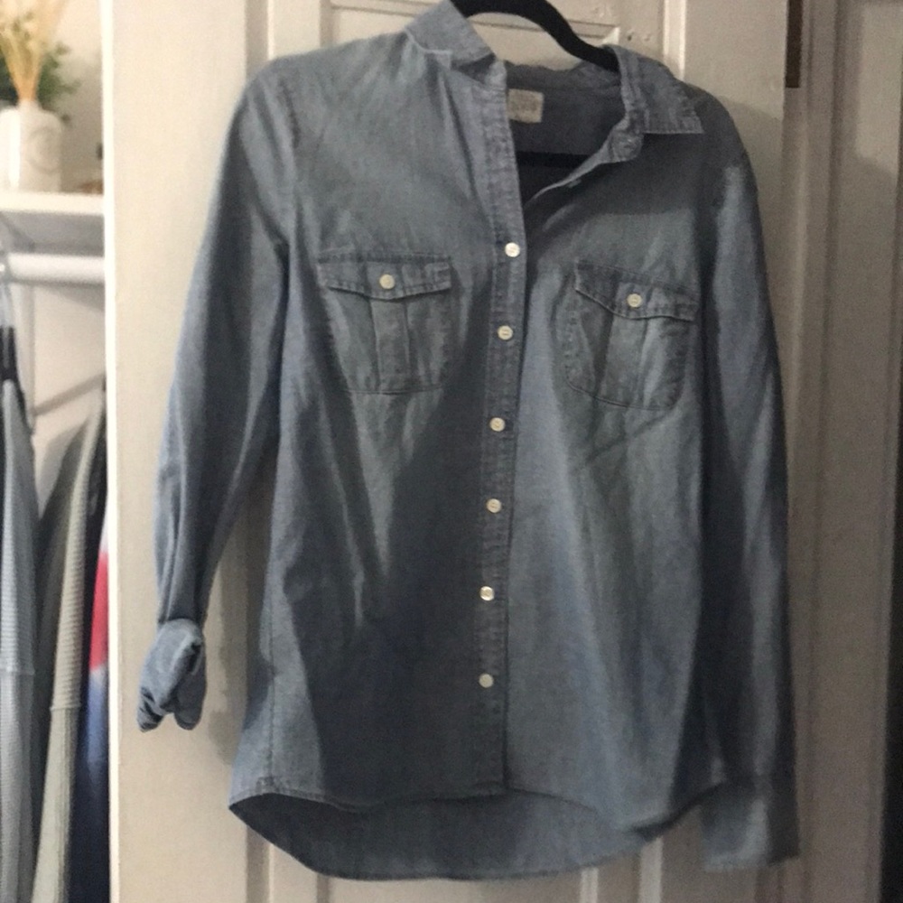 Jean button down , size small